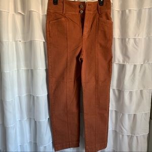 NWT ULTRA HIGH RISE STRAIGHT LEG BURNT ORANGE PANT